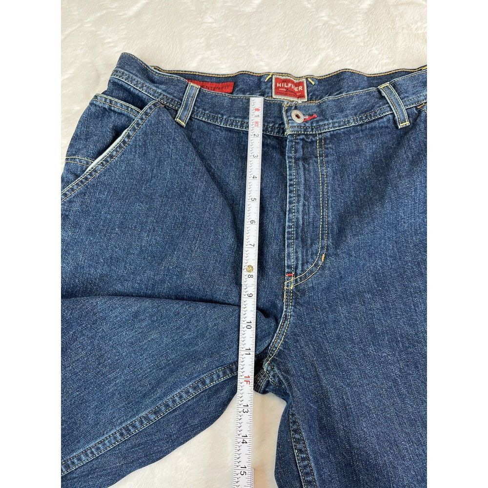 Vintage Tommy Hilfiger Jeans Mens Carpenter Red Label Hip Hop Baggie - Sz 32x27 - Picture 6 of 11